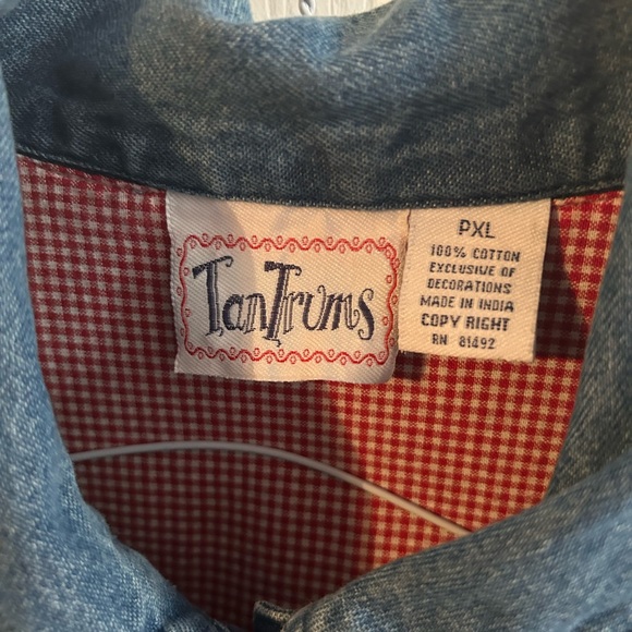 Tantrums Jean Jacket-patriotic real Americana theme-size PXL- - Picture 7 of 7